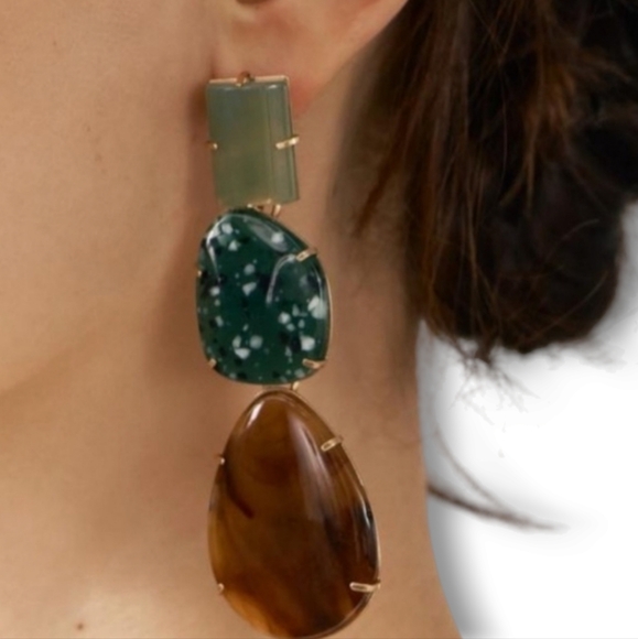 ZARA Stone Earrings - Picture 3 of 10